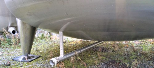 Behälter 10.500 Liter aus V2A einwandig, gebraucht