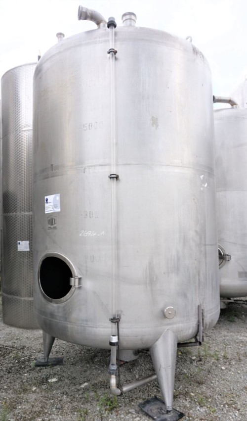 Behälter 6.500 Liter aus V2A einwandig, gebraucht