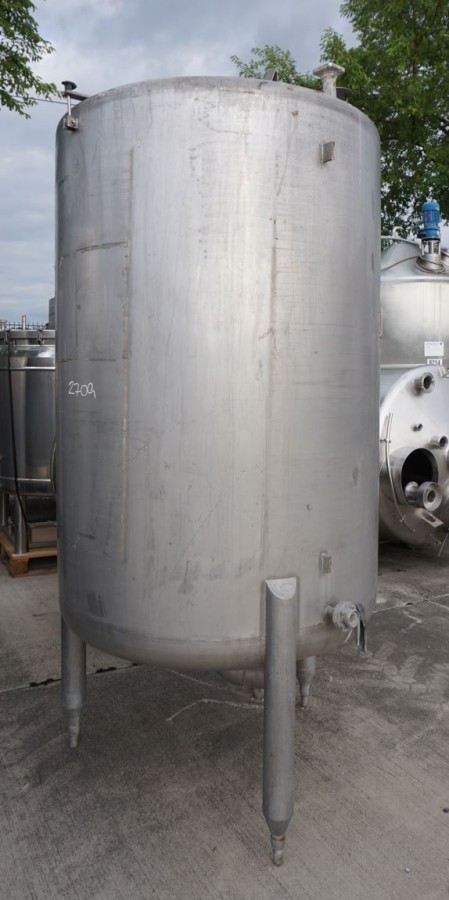 Behälter 1.500 Liter aus V2A, einwandig, gebraucht