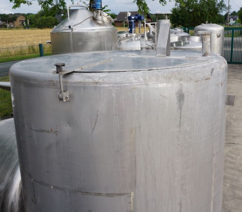 Behälter 1.500 Liter aus V2A, einwandig, gebraucht