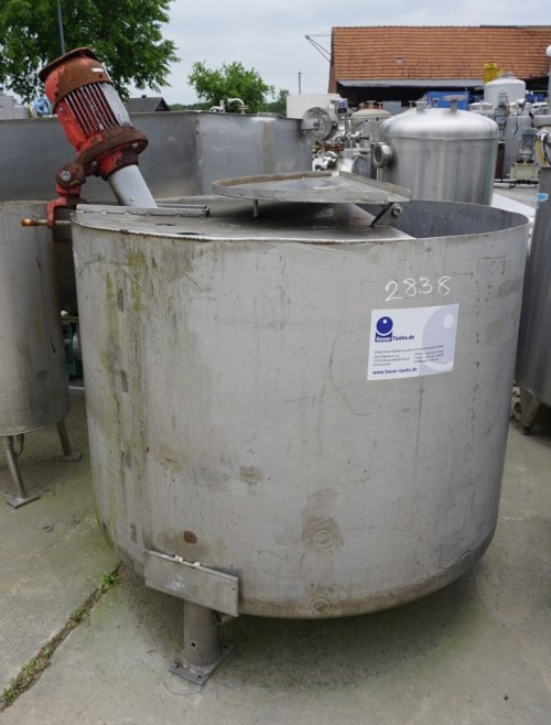 Behälter 1.000 Liter aus V2A einwandig, gebraucht