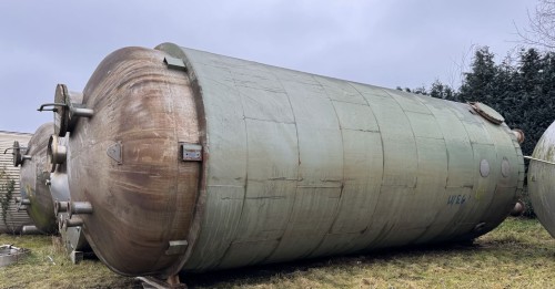 Druckbehälter 100.000 Liter aus V4A, isoliert, temperierbar, gebraucht