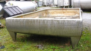 Wanne 6.000 Liter aus V2A, einwandig, gebraucht