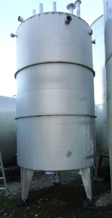 Behälter 8.000 Liter aus V2A, einwandig, gebraucht